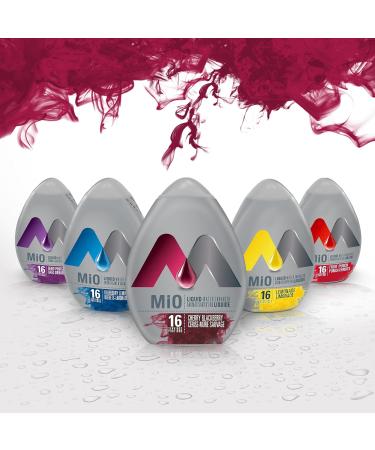 MiO Cherry Blackberry Liquid Water Enhancer 48ml (Pack of 12) 48 ml (Pack of 12) Cherry Blackberry (12 Pack) Water Enhancer - Buy Online on GoSupps.com