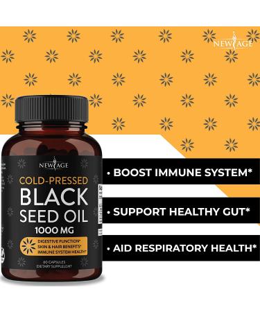 Black Seed Oil 2 Pack - 120 Softgel Capsules (Non-GMO & Vegetarian) - Premium Cold-Pressed Nigella Sativa - Pure Black Cumin Seed Oil - Buy Online on GoSupps.com