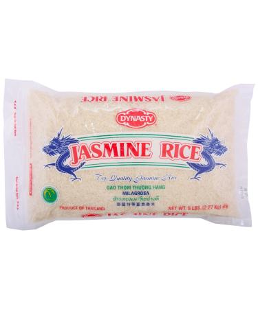 Dynasty Rice Jasmine , 5-pounds (Pack of 3)