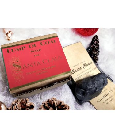 Charcoal Lump of Coal Soap with Cocoa Butter | Natural Vegan Body Soap | WFG Waterfall Glen Soap Company - Buy Online on GoSupps.com