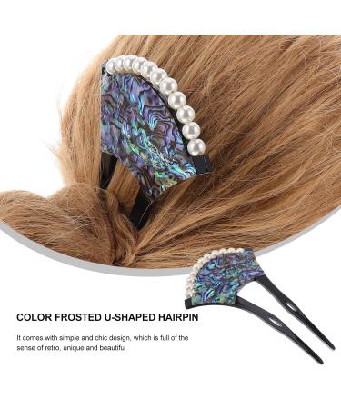 Minkissy Japanese Hair Needle & Acrylic Pearl Hairpins | U-Shaped Kimono Hair Accessories for Women & Girls - Buy Online on GoSupps.com