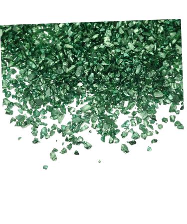 HAPINARY 1 Glass Chip Manicure Fillers Nail Art Charms Manicure Charms DIY Nail Art Crushed Glass DIY Glass Fillers Nail Crushed Glass Shiny Nail Stickers Nail Art Stone DIY Epoxy Filling 0.5X0.3cm Green