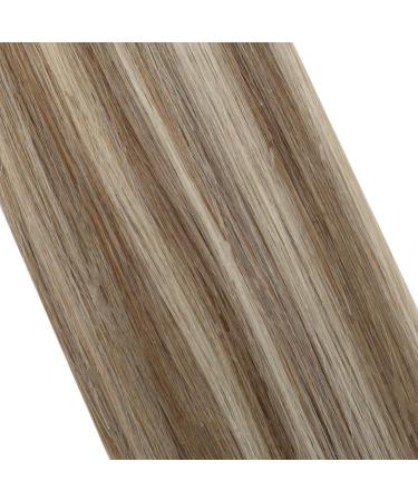 Moresoo Balayage Human Hair Tape in Extensions 24 Inch | Light Brown & Platinum Blonde | 20 Pieces/50g - Buy Online on GoSupps.com