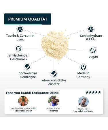 All-in-One Endurance Drink | Isotonic Beverage Powder | Brandl EAAS Minerals Electrolytes & Superfoods | 600g Lemon - Shop Internationally! - Buy Online on GoSupps.com