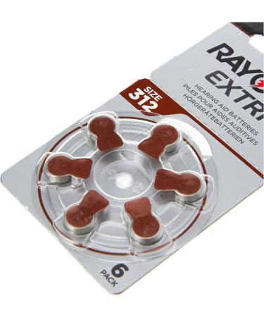 Rayovac Zinc Air Extra - Pack of 6 Hearing Aid Batteries - Buy Online on GoSupps.com