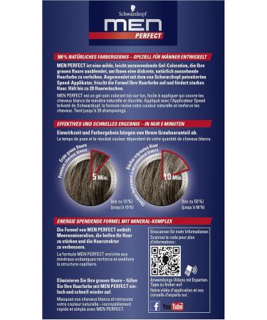  Men Perfect Schwarzkopf Men Perfect Anti-Gray Tinted Gel Level 2 60 Natural Medium Brown - Buy Online on GoSupps.com