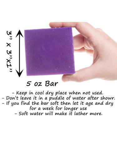 Handmade Lilac Castile Soap 5 oz - Pure Essential Oil Floral Fragrance Perfect Gift for Weddings & Anniversaries - Made in USA - Buy Online on GoSupps.com