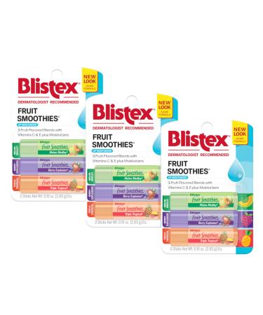Blistex Fruit Smoothies 3 Sticks.10 oz (2.83 g) Each - (Pack of 3)