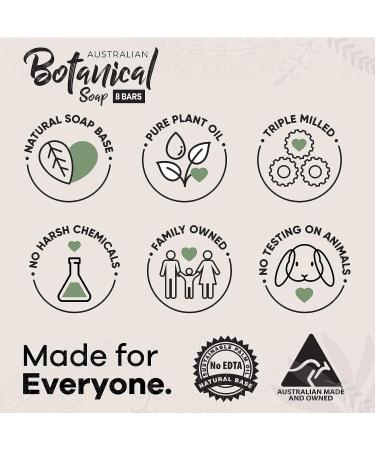 8-Pack Australian Botanical Soap with Goat's Milk & Soya Bean Oil - 6.8 oz Bars (193g) - Pure Plant Oil Soap Assortment - Packaging Variations - Original 6.8 Ounce (Pack of 8) - Buy Online on GoSupps.com