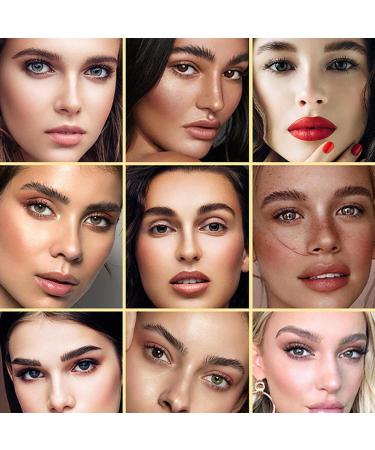 Buy Reusable Eyebrow Stencil Set | Natural Brow Powder & Stamp for Flawless Makeup - Worldwide Shipping - Buy Online on GoSupps.com