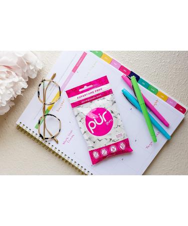 PURE Gum Sugar Free Pomegranate Mint - Vegan, Keto, Xylitol & Aspartame Free - 55 Pieces - Buy Online on GoSupps.com