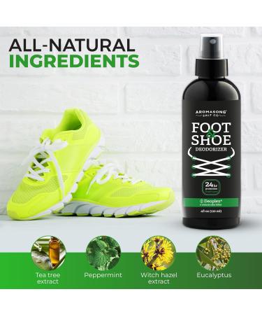 Aromasong Natural Shoe Deodorizer and Foot Spray - Fresh - 4 Fl Oz. - Buy Online on GoSupps.com