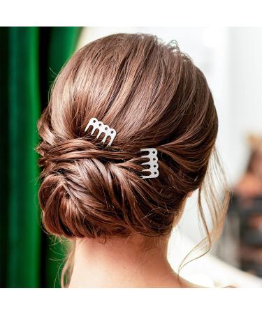 ANCIRS 50 Pack Metal Hair Side Combs for Women - Bridal Wedding Hair Accessories - White - Buy Online on GoSupps.com