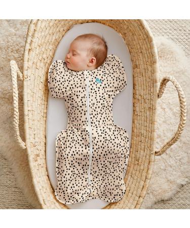 Love To Dream Swaddle UP - Ideal Fabric | Moderate Temperatures | Arms Up Position | Hip-Healthy | Twin Zipper | Easy Nappy Changes | Beige - Small (3.5-6kg) - Buy Online on GoSupps.com
