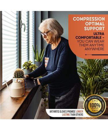 Compression Arthritis Gloves for Pain Relief - Copper Joe Typing Gloves with Wrist Support for Carpal Tunnel, RSI, Tendonitis - Men & Women (Medium, 1 Pair) - Buy Online on GoSupps.com