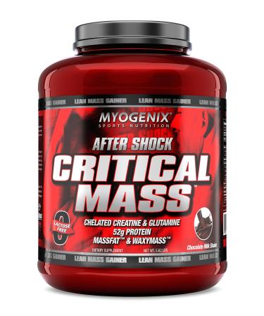 Myogenix Aftershock Critical Mass Anabolic Whey Protein | Unlimited Muscle Growth, Zero Lactose Weight Gaining Supplement | Chocolate Milk Shake