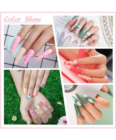 Gel Nail Polish Kit with 80W U V Light - Professional 10 Colors Set with Top/Base Coat, Rhinestones & Tools - DIY Salon Quality Manicure - VC0201 - Buy Online on GoSupps.com