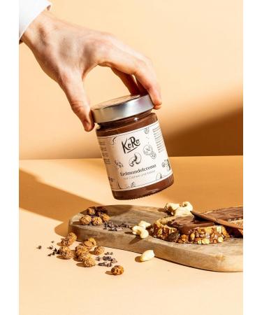 KoRo - Tigernut Cream with Cashew Nuts and Cocoa 350g - Only three ingredients - High nut content - Vegan spread - Topping for pancakes waffles or porridge - Buy Online on GoSupps.com