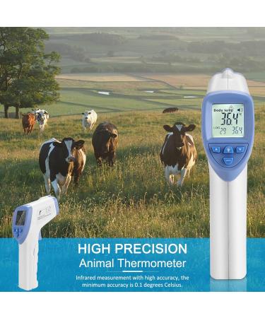 High Precision Blue Veterinary Infrared Pet Thermometer | Non-Contact Digital Thermometer for Dog, Horse, Pig & Sheep - Buy Online on GoSupps.com