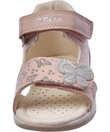 Geox Baby Girl's Sandal Tapuz First Steps 7 UK Child Lt Rose Silver - Stylish and Comfortable Sandals for Your Little One - Buy Online on GoSupps.com