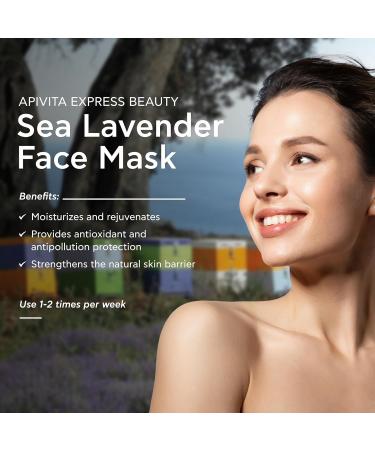 Buy APIVITA Express Beauty Face Mask - Sea Lavender & Vitamin E Moisturizing & Anti-Pollution Skincare for All Skin Types - 12 Packettes 0.27 Fl Oz - Buy Online on GoSupps.com