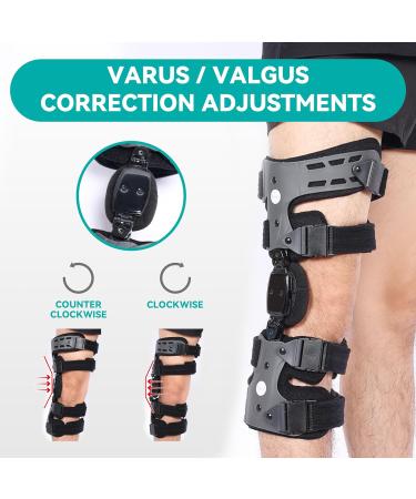OA Unloader Knee Brace for Osteoarthritis & Joint Pain Relief - Adjustable Support for Arthritis Cartilage Repair & Lateral Degeneration (Gray/Left - Buy Online on GoSupps.com