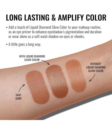 Oulac Liquid Eyeshadow Satin Finish - Multi-Use Brown Eyeshadow Primer & Cream Bronzer | Blendable Smooth Eye Make-up Crease-Resistant Non-Greasy Vegan Cruelty-Free Sand (SA01) - Buy Online on GoSupps.com