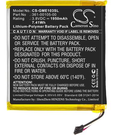 1950mAh Battery Replacement for Edge 1030 - High-Quality 361-00105-00 (3.8V) - International Shipping Available - Buy Online on GoSupps.com