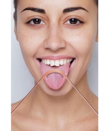 Atmiko Ayurvedic Tongue Scraper, Pack of 2 - Pure Copper Metal Tongue Cleaner for Daily Oral Hygiene | Fresh Breath & Health - Includes Cotton Pouch - Buy Online on GoSupps.com