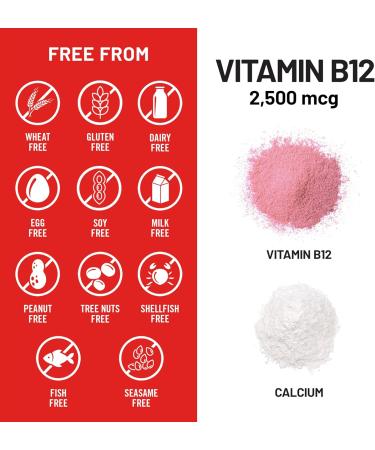 NatureWise Vitamin B12 Extra Strength 2500mcg - B12 Supplement for Energy + Mental Clarity & Nervous System Support - Easy-to-Swallow Vegan & Non-GMO - USA Manufactured - 60 Tablets 60-Day Supply  - Buy Online on GoSupps.com