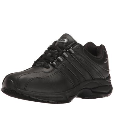 Dr. Scholl's Shoes Women's Kimberly II Slip Resistant Work Sneaker 8.5 Wide Black Leather