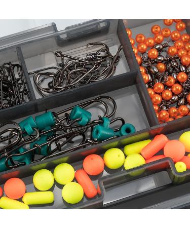 Dr.Fish Surf Fishing Tackle Kit - 269 Piece Saltwater Lures Set with Box | Bucktail Jigs, Pompano Rig, Walking Bait, Pier, Surf Casting Sea Tackle Kits | Lead Pyramid Sinkers - Buy Online on GoSupps.com