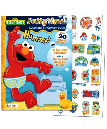 Sesame Street"Potty Time" Potty Training Coloring and Activity Set - with Progress Chart and Reward Stickers
