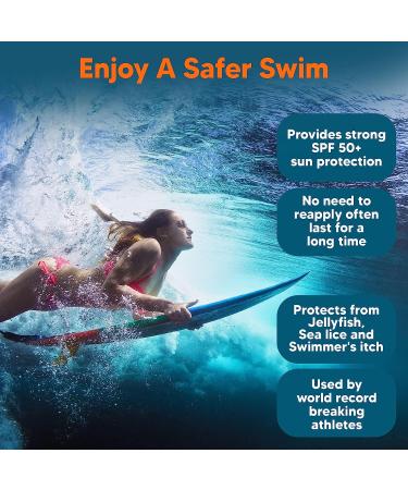 Safe Sea SPF50+ Kids Sunscreen 3.4 oz - Sensitive Skin Protection | Anti-Jellyfish & Sea Lice Sting Defense | Coral Reef Safe Sunscreen - Buy Online on GoSupps.com
