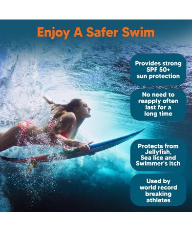 Safe Sea SPF 50+ Sunscreen - Jellyfish & Sea Lice Protection | Water Resistant & Reef-Safe | 3 Pack (3.4 oz each - Buy Online on GoSupps.com