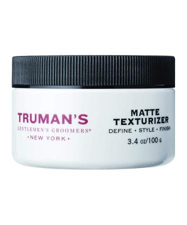 Truman's Gentlemen's Groomers Men's Matte Texturizer, Hair Styling Pomade for Medium Hold with Natural Finish Look, 3.4 oz
