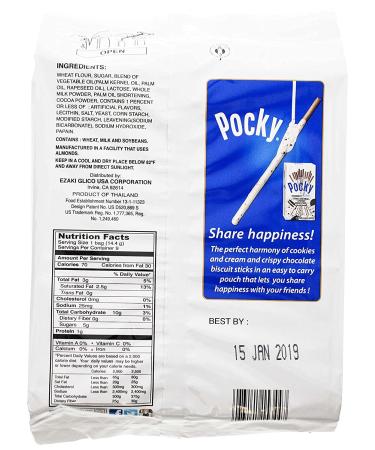 Glico Cookie & Cream Covered Biscuit Sticks - 4.57 oz | Delicious Snack - Buy Online on GoSupps.com