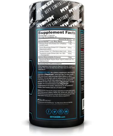 MYOKEM Magnitropin - Advanced Lean Muscle Complex for Strength & Muscle Growth | 168 Capsules - Boost Recovery & Nutrient Absorption - International Shipping Available - Buy Online on GoSupps.com