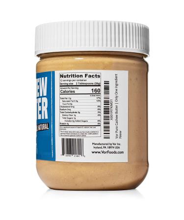VR All Natural Cashew Butter (12oz) - Vegan, Paleo, Keto & Whole30 Friendly - Buy Online on GoSupps.com