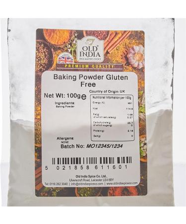 Old India Gluten Free Baking Powder - 100g - Buy Online on GoSupps.com