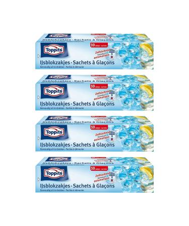 Toppits ice cube bags pack of 4 (4 x 10 bags)