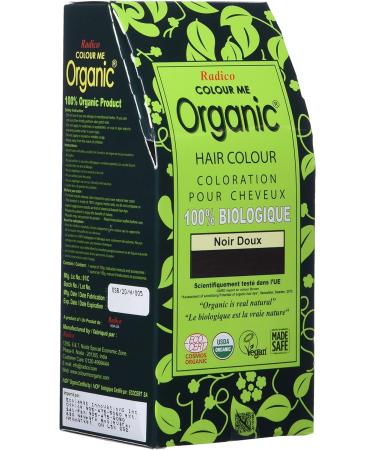Radico Color Me Organic Soft Black Hair Color 100g - Natural Herbs, Long Lasting Formula - Buy Online on GoSupps.com