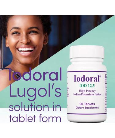 Optimox Iodoral 12.5mg: 90 Vegan Tablets with Iodine and Potassium Iodide - Lab Tested, Gluten Free, Non-GMO - Buy Online on GoSupps.com