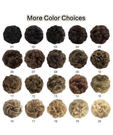Shop Sofeiyan Hair Tendrils & Updos | Wavy Chignon Hairstyles & Hair Extensions for Women in Darkest Brown & Bright Auburn | 40g Mixed Colors - Buy Online on GoSupps.com