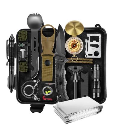 Gifts for Men Dad Husband, Christmas Day, Survival Kits 14 in 1,Survival Gear and Equipment, Cool Gadget, Birthday Gifts for Him Boy Boyfriend Teen Son Daughter Kids Women, for Hiking,Outdoor Camping