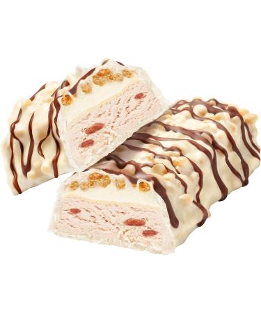 HEJ Crispy Protein Bar - Per bar 1.9g sugar - Per bar 14g protein - Flavor: White Chocolate Strawberry - 12 x 45g - Buy Online on GoSupps.com
