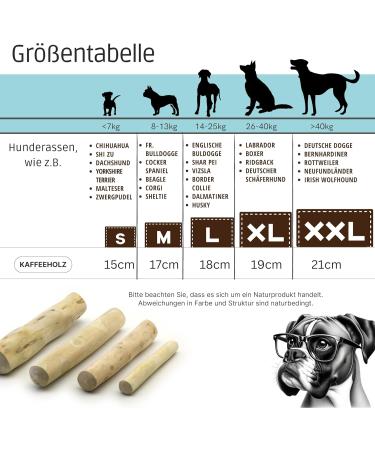 Petlove XL Coffee Wood for Dogs - Chewing Toy & Dental Care | Caffeine-Free Wooden Bones for Large Dogs - Buy Online on GoSupps.com