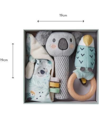 Nuby Animal Adventures Baby Gift Set 3-Piece Keepsake Set | Comforter, Squeaker & Rattle | Suitable from Birth - Buy Online on GoSupps.com