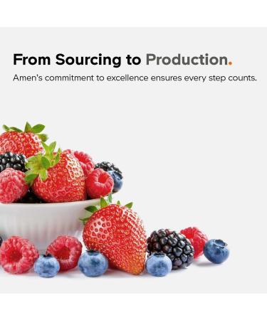 Amen Fruits + Veggies Vitamins Bundle Raw Whole Food Multivitamin Capsules Greens Vegetables Red Fruits & Berries Vegan Blend Fibers + Phytonutrients Superfood Minerals Supplement Non-GMO 180 ct - Buy Online on GoSupps.com