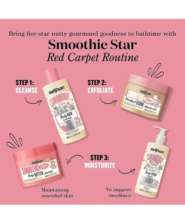 Soap & Glory Smoothie Star Exfoliating Body Scrub - Almond & Caramel Scent - 300ml - Buy Online on GoSupps.com